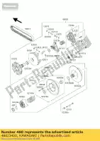 480J3400, Kawasaki, circlip kvf400-c1 kawasaki kvf 300 400 2000 2001 2002, Novo