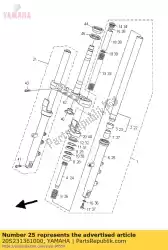 Aquí puede pedir tubo, exterior (derecha) de Yamaha , con el número de pieza 20S231361000: