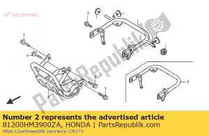 Honda 81200HM3900ZA pipe comp*nh146m* - Bottom side