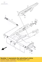 6100017G10, Suzuki, cul bras oscillant suzuki sv  u s su sv650ns 650 , Nouveau