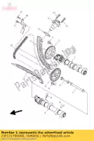 23P121700000, Yamaha, camshaft assy 1 yamaha  xt 1200 2010 2011 2012 2014 2015 2017 2019 2020 2021, New