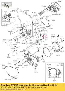 kawasaki 921920542 tube, 9x13x205 klx450a8f - La partie au fond