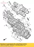 1AA111341000, Yamaha, guide, exhaust valve yamaha fz fzr fzx genesis 750 1000, New