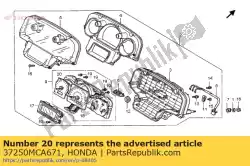 Aqui você pode pedir o tacômetro comp. Em Honda , com o número da peça 37250MCA671: