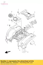 achterspatbord comp. 2 van Yamaha, met onderdeel nummer 3B4W216B0100, bestel je hier online: