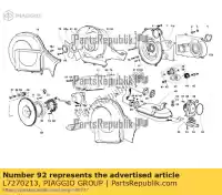 L7270213, Piaggio Group, reducteur ape mc349b0d2 vin: zapt2d4mc, zapt3e9ac, motor: ldw422 zapt10000 422 2005 2006 2007 2008 2009 2010 2011 2012 2013 2014 2015 2016 2017 2018 2019 2020 2021 2022, Nouveau