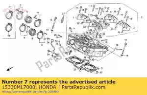 Honda 15330ML7000 chemin d'huile de tuyau - La partie au fond