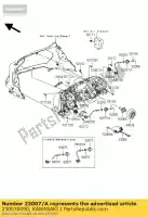 230070090, Kawasaki, lens-comp, hoofdlamp kawasaki gtr  c a e 1400gtr abs 1400 , Nieuw