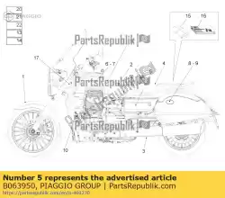 Tutaj możesz zamówić etykieta ? California? Po prawej i lewej stronie ok? Adki od Piaggio Group , z numerem części B063950: