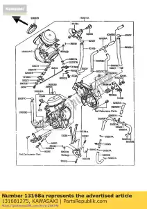 Kawasaki 131681275 d?wignia, t?ok, fr - Dół