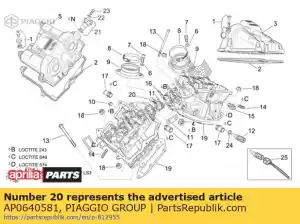 Piaggio Group AP0640581 vis à six pans creux m10x40 - La partie au fond