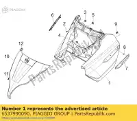 6537990090, Piaggio Group, Scudo anteriore piaggio x 125 250 300 2008 2009, Nuovo