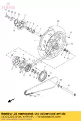 Aquí puede pedir rodamiento (3jn) de Yamaha , con el número de pieza 933062053100: