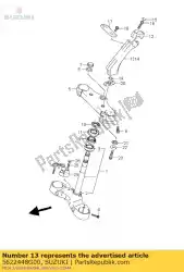 Here you can order the holder,handle,r from Suzuki, with part number 5622448G00: