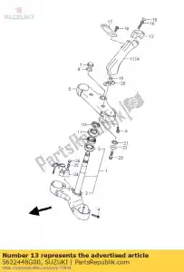 Suzuki 5622448G00 holder,handle,r - Bottom side