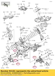 kawasaki 921610946 serranda, 14x26x13.9 er650ecf - Il fondo