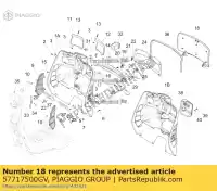 57717500GV, Piaggio Group, Flap vespa gts     , Nieuw