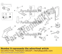 Here you can order the seal ring onto flange fly. Side from Piaggio Group, with part number GU14927100: