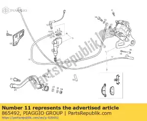 Piaggio Group 865492 pipe fitting - Bottom side