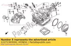 Here you can order the rubber, oil seal from Honda, with part number 12271383000:
