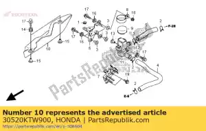 honda 30520KTW900 tampa, bobina de ignição - Lado inferior