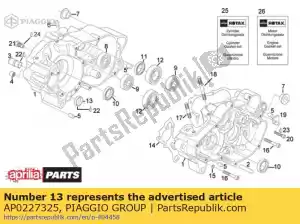 Piaggio Group AP0227325 cubrir - Lado inferior