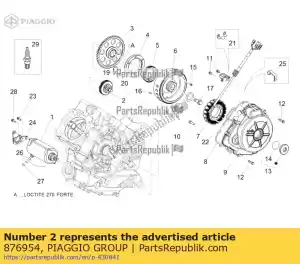 Piaggio Group 876954 torque limiter - Bottom side