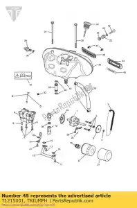 triumph T1215001 odznaka zwiedzanie zbiornika oleju - Dół