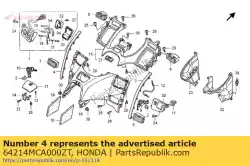 Aquí puede pedir moldura, * pb356m * de Honda , con el número de pieza 64214MCA000ZT: