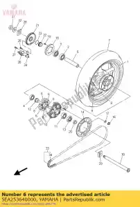 yamaha 5EA253640000 damper - Bottom side