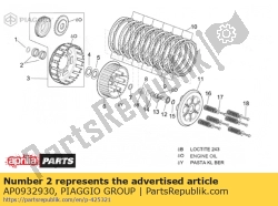 Aprilia AP0932930, Cage à rouleaux 25x29x13, OEM: Aprilia AP0932930