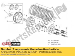 aprilia AP0932930 roller cage 25x29x13 - Bottom side