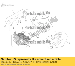 Aprilia 860595, Kierunkowskaz przedni lewy, OEM: Aprilia 860595