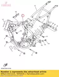 Aqui você pode pedir o moldura frontal comp. Em Yamaha , com o número da peça 5PA211011233: