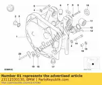 23112330130, BMW, transmission housing - silber          bmw  1200 1996 1997 1998 1999 2000 2001 2002 2003 2004, New