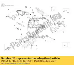 Tutaj możesz zamówić lampa h6w od Piaggio Group , z numerem części 896513: