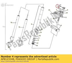 Aprilia AP8123348, Enchufe cpl., OEM: Aprilia AP8123348