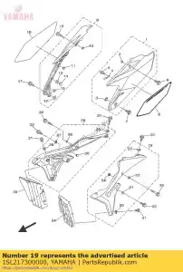 yamaha 1SL217300000 side cover assy 3 - Bottom side
