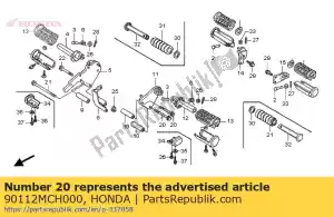 honda 90112MCH000 bout, speciale flens, 10x90 - Onderkant