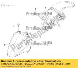 Qui puoi ordinare parafango anteriore da Piaggio Group , con numero parte 1B00099600090: