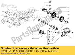 Piaggio Group 8260956 engrenagem - Lado inferior