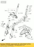 92045Y034, Kawasaki, cuscinetto a sfere sc300aef kawasaki j 125 300 2015 2016, Nuovo