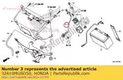 Qui puoi ordinare cavo, motorino di avviamento da Honda , con numero parte 32410MGSD50: