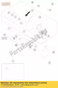 ktm 77309060000 brake disc front 260 - Bottom side