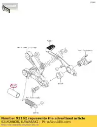 Qui puoi ordinare tubo, 16x19x45 zx600r9f da Kawasaki , con numero parte 921920838: