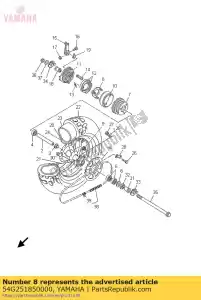 yamaha 54G251850000 anel 1 - Lado inferior