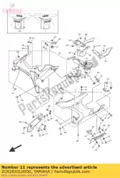 Qui puoi ordinare staffa 14 da Yamaha , con numero parte 2CR2833L0000: