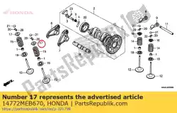 Here you can order the retainer, ex. Valve sprin from Honda, with part number 14772MEB670: