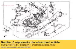 Ici, vous pouvez commander le aucune description disponible pour le moment auprès de Honda , avec le numéro de pièce 16197MBTC41: