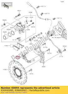 Kawasaki 430440080 supporto-comp-pinza - Il fondo